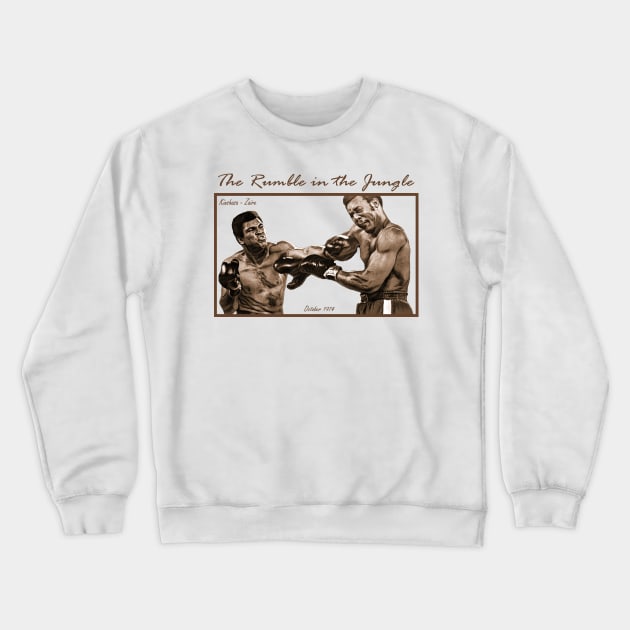 The Rumble In The Jungle Crewneck Sweatshirt by FightIsRight